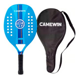 Raquete De Pádel De Praia Camewin Raquete Beach Tennis Vidro Carbono Camewin 2022 Cor Azul