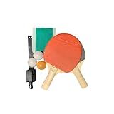 Raquete De Ping Pong Kit Completo Par De Raquetes Com Rede Suporte Bolinhas   Tênis De Mesa Raquetes Emborrachadas