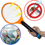 Raquete Elétrica Mata Mosca E Mosquitos Insetos Recarregável