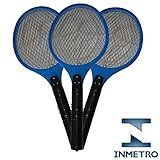 Raquete Elétrica Mata Mosquito Kit 3 Peças Azul CBRN05581