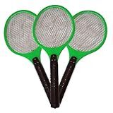 Raquete Elétrica Mata Mosquito Kit 3 Peças Verde CBRN05598