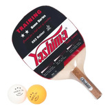 Raquete Ping Pong Caneta Profissional 2 Bolas Oficiais