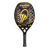 Raquete Total Beach Tennis Total Evolution 2023 Dourado Carbono 18k Com Capa