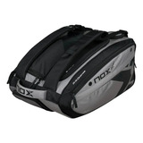 Raqueteira De Padel E Beach Tennis Preta cinza Nox Compact At10 Competition Xl