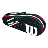 Raqueteira Esp Advantage Wilson X3 Preto Branco E Vermelho