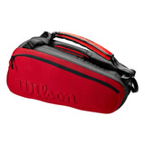 Raqueteira Wilson Super Tour 6pk Clash V2 0 Vermelho preto