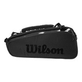 Raqueteira Wilson Super Tour Pro Staff X9 Preta Térmica Cor Preto