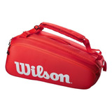 Raqueteira Wilson Super Tour X9 térmica Cor Vermelho