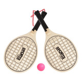 Raquetes Frescobol Tênis De Praia Beach Tennis Com Bola 3pcs