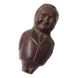 Rara Escultura Antiga Em Bronze Presidente Getúlio Vargas