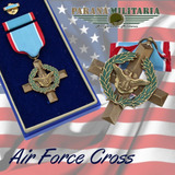 Rara Medalha Americana Cruz Da Força Aérea Guerra Do Vietnã