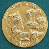 Rara Medalha Kenel Clube Paulista 1931