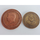 Raras Medalhas Antigas De John F Kennedy Bronze Cobre Ler