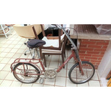 Raridade Bicicleta Caloi Berlineta Original Dobrável