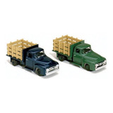 Raro Conjunto De Miniaturas Stake Trucks