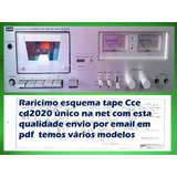 Raro Esquema Tape Deck Cce Cd2020cd 2020 Em Pdf