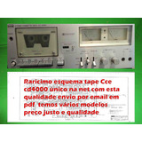 Raro Esquema Tape Deck Cce Cd4000
