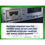Raro Esquema Tape Deck Cce Cd7000 Cd 7000 Em Pdf