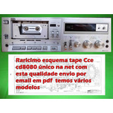Raro Esquema Tape Deck Cce Cd8080 Cd 8080 8080 Em Pdf