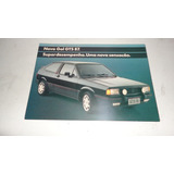 Raro Folder Vw Gol Gts 1.8 1987 Original Brochura Prospecto