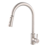 Raro Metais Torneira De Cozinha Gourmet Misturador Monocomando Mangueira Retrátil Extensível Inox 304 Aço Escovado