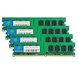 Rasalas DDR2 800 PC2 6400 8GB DDR2 Kit  4x2GB  DDR2 800 Udimm 2GB DDR2 RAM 2RX8 1 8V CL6 Non ECC Módulos De Memória RAM Para Desktop Sem Buffer