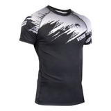 Rash Guard Camisa No Gi Manga Curta Storm Black Venum