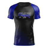 Rash Guard Jiu jitsu Manga Cor Faixa Proteção Uv Treino Mma