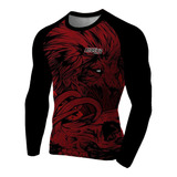 Rash Guard Lion Red Masculina Atlética