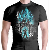 Rash Guard Super Sayajin Blue Manga Curta