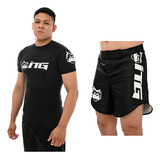 Rash Guards Jiujitsu Com Bermuda Mma