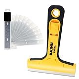 Raspador De Lâmina De Barbear Raspador De 10 Cm Com 10 Lâminas De Metal De Substituição Extra Removedor De Raspador Para Limpeza De Tinta Calafetagem Decalque Adesivo Etiqueta Adesivo De