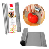 Raspador Espátula Inox Prática Massa Pizza Pão Chocolate