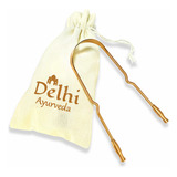 Raspador Limpador De Língua De Cobre Delhi Ayurveda
