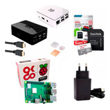Raspberry Pi3 Pi 3 B Plus Case Fonte Hdmi Cartão 32gb