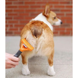 Rasqueadeira Para Cães Porte Médio Pelos Longos Furminator Cor Laranja