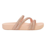 Rasteira Zaxy Slide Glitter Feminina Conforto
