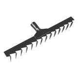 Rastelo Ancinho Metalico Estampado 14 Dentes Sem Cabo