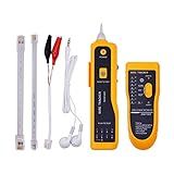 Rastreador De Fios- Localizador De Linha RJ11 RJ45- Testador De Cabo Portátil- Rastreador De Fio De Telefone- Ethernet- Detector De Cabo De Rede LAN Para Coleta De Cabos De Rede- Testador