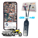 Rastreador Gps 4g Crx Pro Chip M2m Vivo 50mb Plataforma