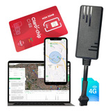 Rastreador Veicular 4g Relé Bloqueio Chip M2m Plataforma