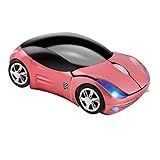 Rato Sem Fio Usbkingdom 2.4 Ghz Legal 3d Carro Esporte Forma Mouse óptico Ergonômico Com Receptor Usb Para Computador Portátil Pc Crianças Meninas Mãos Pequenas (rosa)