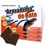Ratoeira Adesiva Pega Gruda Cola Rato Camundongo Kit 10 Un