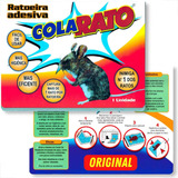Ratoeira Adesiva Pega Gruda Cola Rato Kit C 5 Unidades