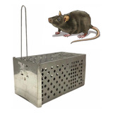 Ratoeira Armadilha Tipo Gaiola Com Mola Roedores Brinde