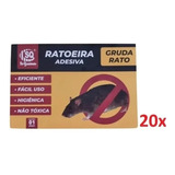 Ratoeira Cola Adesiva Pega Rato C  20 Peças