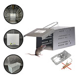 Ratoeira Gaiola Mola Armadilha Pega Rato Ratazana Brinde