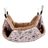 Ratos Sugar Glider Chinchila Casa Suspensa 34x34cm Rosa