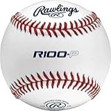 Rawlings R100 P Bola De Beisebol De Couro Para Ensino Médio Caixa Com 12 Branco Tamanho Único