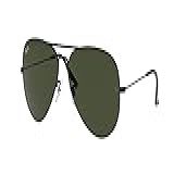 Ray-ban Rb3026l Aviator Large Metal Ii óculos De Sol Unissex Preto